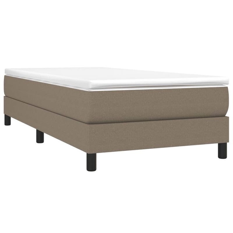 Casa si Gradina - Mobilier - Paturi si accesorii - Paturi - Cadru de pat, gri taupe, 80x200 cm, material textil - Infinity.ro