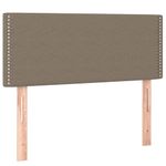 Casa si Gradina - Mobilier - Paturi si accesorii - Paturi - Pat box spring cu saltea, gri taupe, 90x190 cm, textil - Infinity.ro