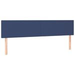 Casa si Gradina - Mobilier - Paturi si accesorii - Paturi - Pat cu arcuri, saltea si LED, albastru, 200x200 cm, textil - Infinity.ro