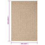 Casa si Gradina - Textile si covoare - Covoare - Covoare casa - Covor 160x230 cm aspect iută pentru interior și exterior, model dreptunghiular - Infinity.ro