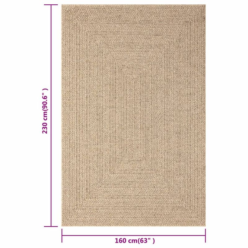 Casa si Gradina - Textile si covoare - Covoare - Covoare casa - Covor 160x230 cm aspect iută pentru interior și exterior, model dreptunghiular - Infinity.ro