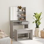 Casa si Gradina - Mobilier - Comode si corpuri - Masute de toaleta - Set masuta de toaleta, gri sonoma, 74,5x40x141 cm - Infinity.ro