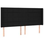 Casa si Gradina - Mobilier - Paturi si accesorii - Paturi - Pat cu arcuri, saltea si LED, negru, 160x200 cm, textil - Infinity.ro
