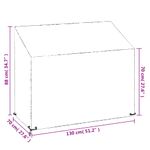 Casa si Gradina - Textile si covoare - Huse pentru mobilier - Huse banca gradina 2 buc 8 ocheti, 130x70x70/88 cm, polietilena - Infinity.ro