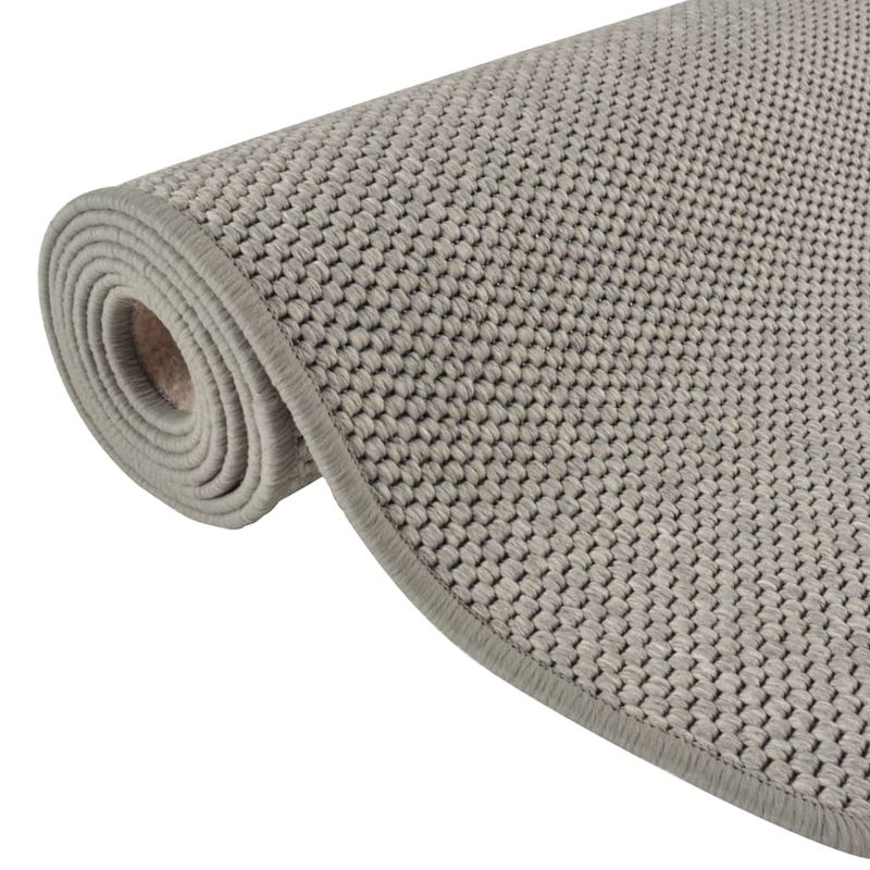 Casa si Gradina - Textile si covoare - Covoare - Covoare casa - Covor traversa cu aspect sisal, argintiu, 80x300 cm - Infinity.ro