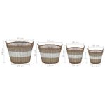 Casa si Gradina - Gradinarit si plante - Plante si ghivece - Ghivece si suporturi - Strat inaltat, 4 buc., rachita cu captuseala PE - Infinity.ro