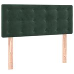 Casa si Gradina - Mobilier - Paturi si accesorii - Paturi - Pat box spring cu saltea, verde inchis, 80x200 cm, catifea - Infinity.ro