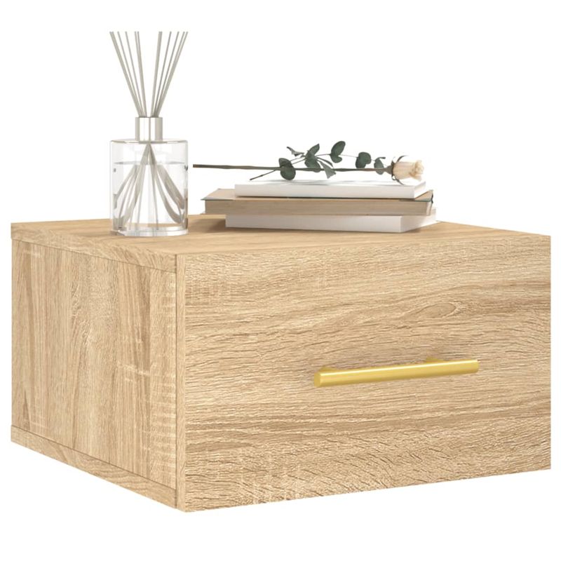 Casa si Gradina - Mobilier - Comode si corpuri - Noptiere - Noptiere de perete, 2 buc., stejar sonoma, 35x35x20 cm - Infinity.ro