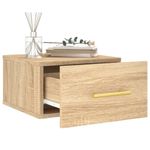 Casa si Gradina - Mobilier - Comode si corpuri - Noptiere - Noptiere de perete, 2 buc., stejar sonoma, 35x35x20 cm - Infinity.ro