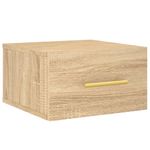 Casa si Gradina - Mobilier - Comode si corpuri - Noptiere - Noptiere de perete, 2 buc., stejar sonoma, 35x35x20 cm - Infinity.ro