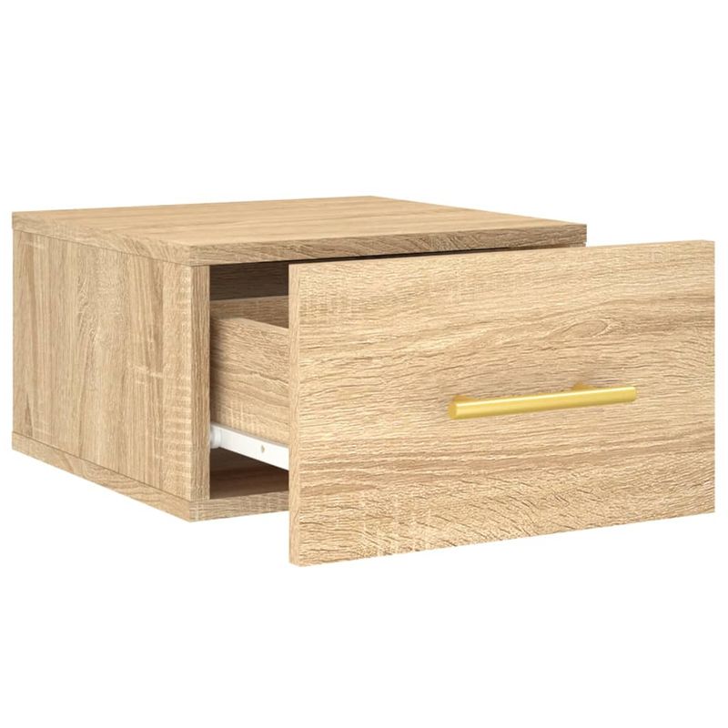 Casa si Gradina - Mobilier - Comode si corpuri - Noptiere - Noptiere de perete, 2 buc., stejar sonoma, 35x35x20 cm - Infinity.ro