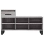 Casa si Gradina - Mobilier - Organizare si depozitare - Organizator incaltaminte - Pantofar, gri sonoma, 102x36x60 cm, lemn prelucrat - Infinity.ro
