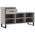 Casa si Gradina - Mobilier - Organizare si depozitare - Organizator incaltaminte - Pantofar, gri sonoma, 102x36x60 cm, lemn prelucrat - Infinity.ro