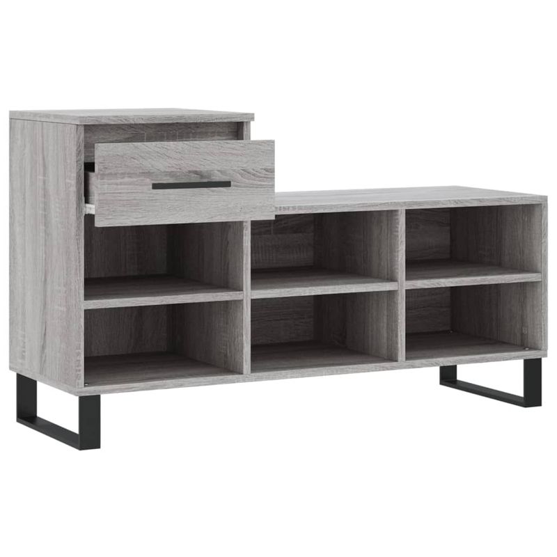 Casa si Gradina - Mobilier - Organizare si depozitare - Organizator incaltaminte - Pantofar, gri sonoma, 102x36x60 cm, lemn prelucrat - Infinity.ro