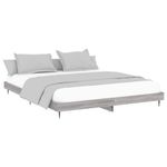 Casa si Gradina - Mobilier - Paturi si accesorii - Paturi - Cadru de pat, gri sonoma, 160x200 cm, lemn prelucrat - Infinity.ro