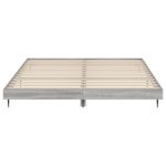 Casa si Gradina - Mobilier - Paturi si accesorii - Paturi - Cadru de pat, gri sonoma, 160x200 cm, lemn prelucrat - Infinity.ro