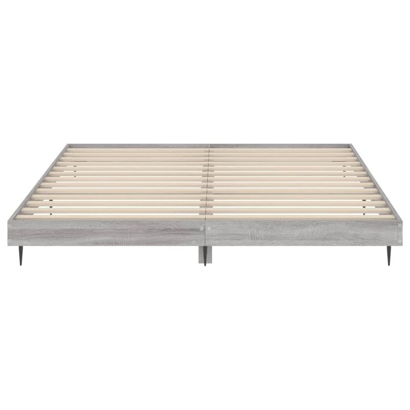 Casa si Gradina - Mobilier - Paturi si accesorii - Paturi - Cadru de pat, gri sonoma, 160x200 cm, lemn prelucrat - Infinity.ro