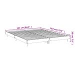 Casa si Gradina - Mobilier - Paturi si accesorii - Paturi - Cadru de pat, gri sonoma, 160x200 cm, lemn prelucrat - Infinity.ro