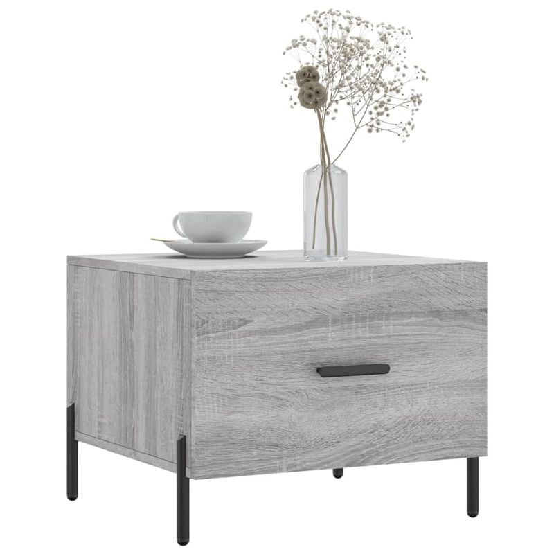 Casa si Gradina - Mobilier - Mese si birouri - Masute de cafea - Masuta de cafea, gri sonoma, 50x50x40 cm, lemn prelucrat - Infinity.ro