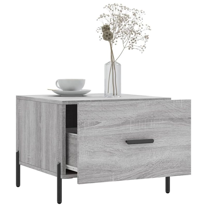 Casa si Gradina - Mobilier - Mese si birouri - Masute de cafea - Masuta de cafea, gri sonoma, 50x50x40 cm, lemn prelucrat - Infinity.ro