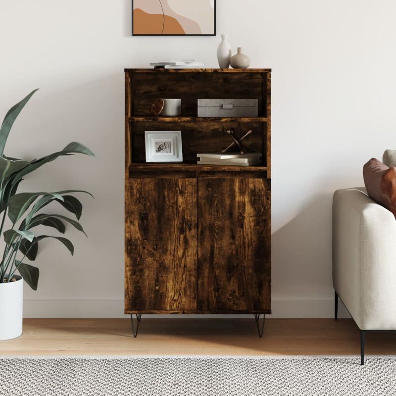 Casa si Gradina - Mobilier - Comode si corpuri - Corpuri bucatarie - Dulap inalt, stejar fumuriu, 60x36x110 cm, lemn prelucrat - Infinity.ro