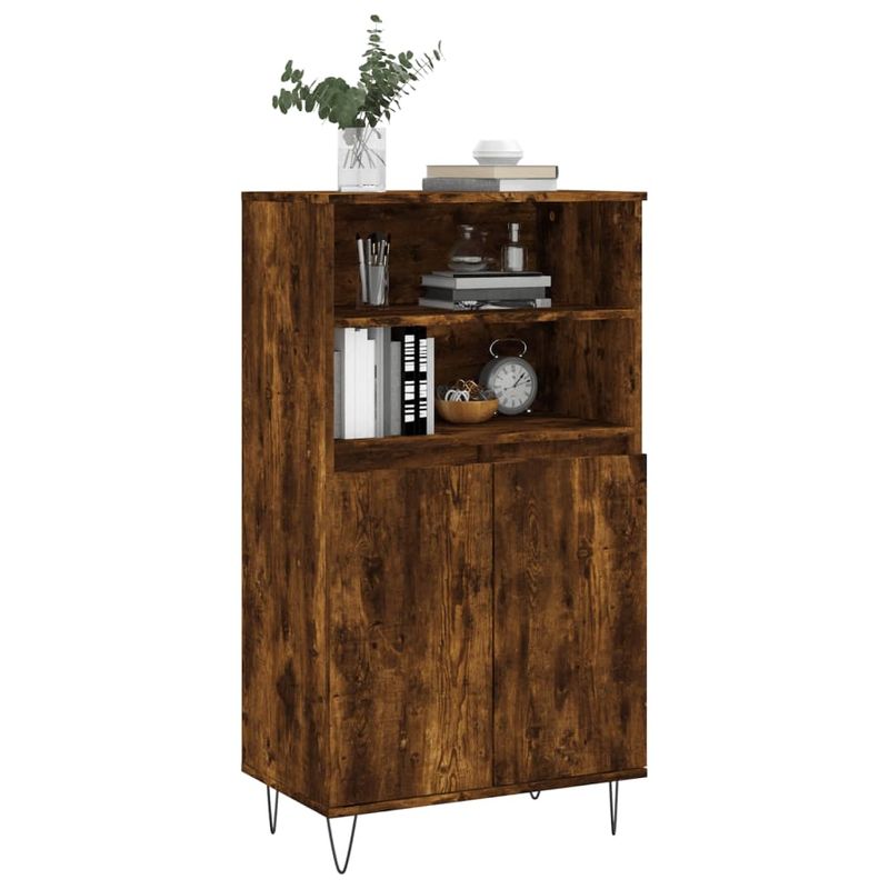 Casa si Gradina - Mobilier - Comode si corpuri - Corpuri bucatarie - Dulap inalt, stejar fumuriu, 60x36x110 cm, lemn prelucrat - Infinity.ro