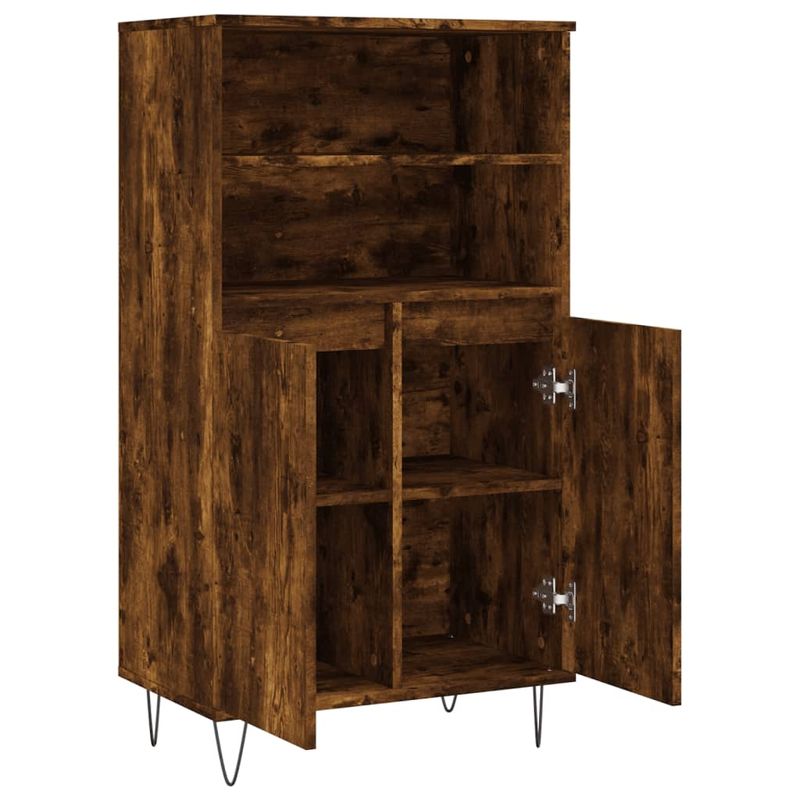 Casa si Gradina - Mobilier - Comode si corpuri - Corpuri bucatarie - Dulap inalt, stejar fumuriu, 60x36x110 cm, lemn prelucrat - Infinity.ro