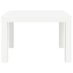Casa si Gradina - Gradina si terasa - Mobilier exterior - Mese gradina - Masa de gradina, alb, 59x47x40 cm, PP - Infinity.ro