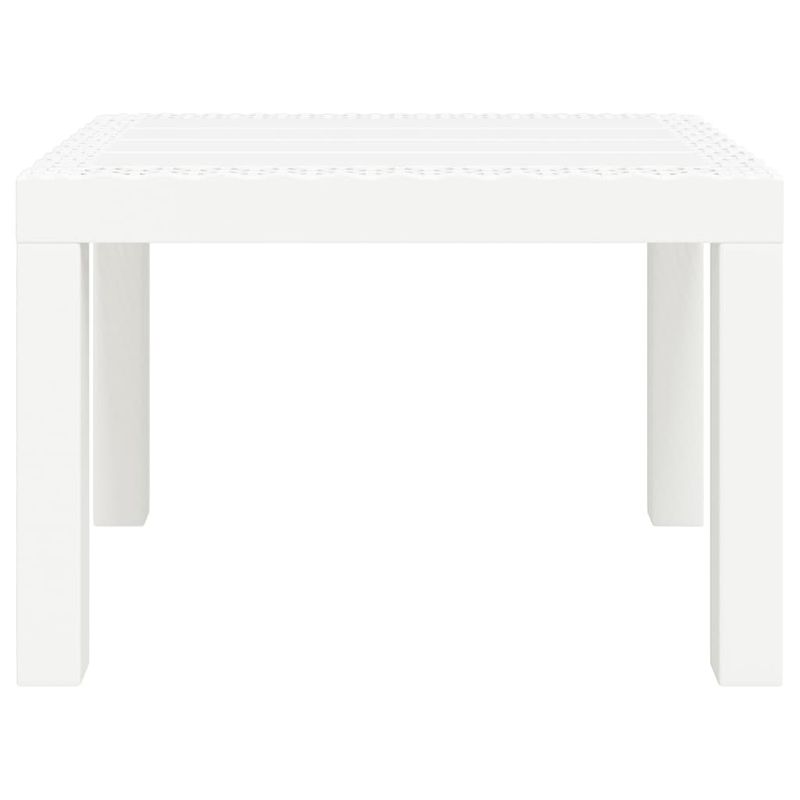 Casa si Gradina - Gradina si terasa - Mobilier exterior - Mese gradina - Masa de gradina, alb, 59x47x40 cm, PP - Infinity.ro