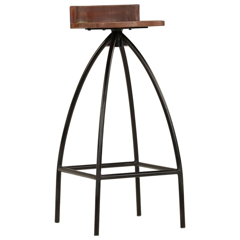 Casa si Gradina - Mobilier - Scaune si fotolii - Scaune - Scaune de bar, 2 buc., lemn masiv reciclat - Infinity.ro