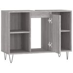 Casa si Gradina - Mobilier - Mobilier baie - Corpuri baie - Dulap pentru baie, gri sonoma, 80x33x60 cm, lemn compozit - Infinity.ro
