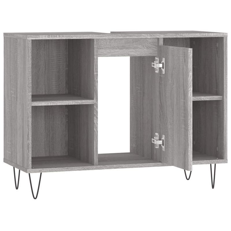 Casa si Gradina - Mobilier - Mobilier baie - Corpuri baie - Dulap pentru baie, gri sonoma, 80x33x60 cm, lemn compozit - Infinity.ro