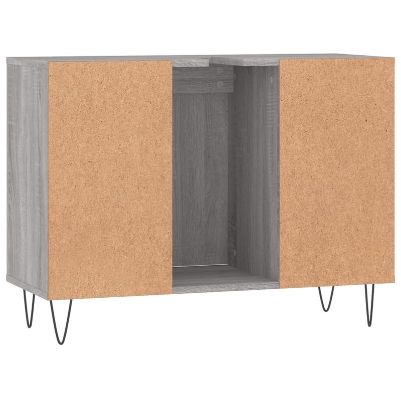 Casa si Gradina - Mobilier - Mobilier baie - Corpuri baie - Dulap pentru baie, gri sonoma, 80x33x60 cm, lemn compozit - Infinity.ro