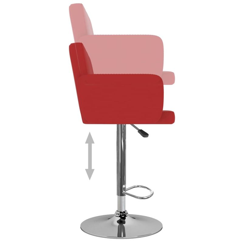 Casa si Gradina - Mobilier - Scaune si fotolii - Scaune - Scaune de bar, 2 buc., rosu, piele ecologica - Infinity.ro
