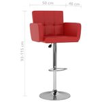 Casa si Gradina - Mobilier - Scaune si fotolii - Scaune - Scaune de bar, 2 buc., rosu, piele ecologica - Infinity.ro