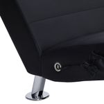 Casa si Gradina - Mobilier - Scaune si fotolii - Fotolii - Sezlong de masaj cu perna, negru, piele artificiala - Infinity.ro