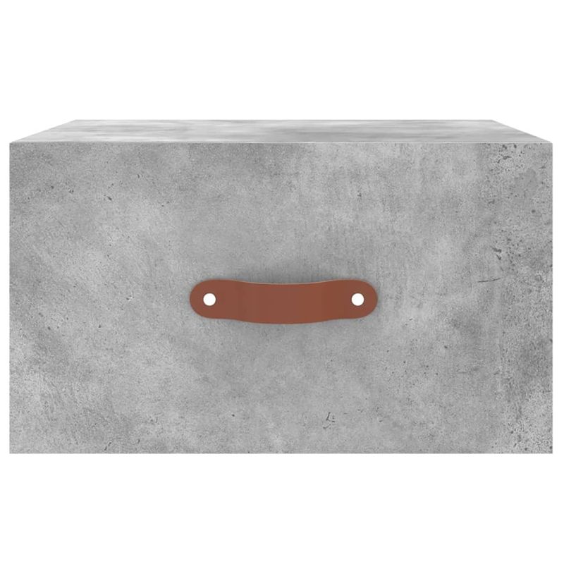 Casa si Gradina - Mobilier - Comode si corpuri - Noptiere - Noptiere montate pe perete 2 buc. gri beton 35x35x20 cm - Infinity.ro