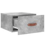 Casa si Gradina - Mobilier - Comode si corpuri - Noptiere - Noptiere montate pe perete 2 buc. gri beton 35x35x20 cm - Infinity.ro