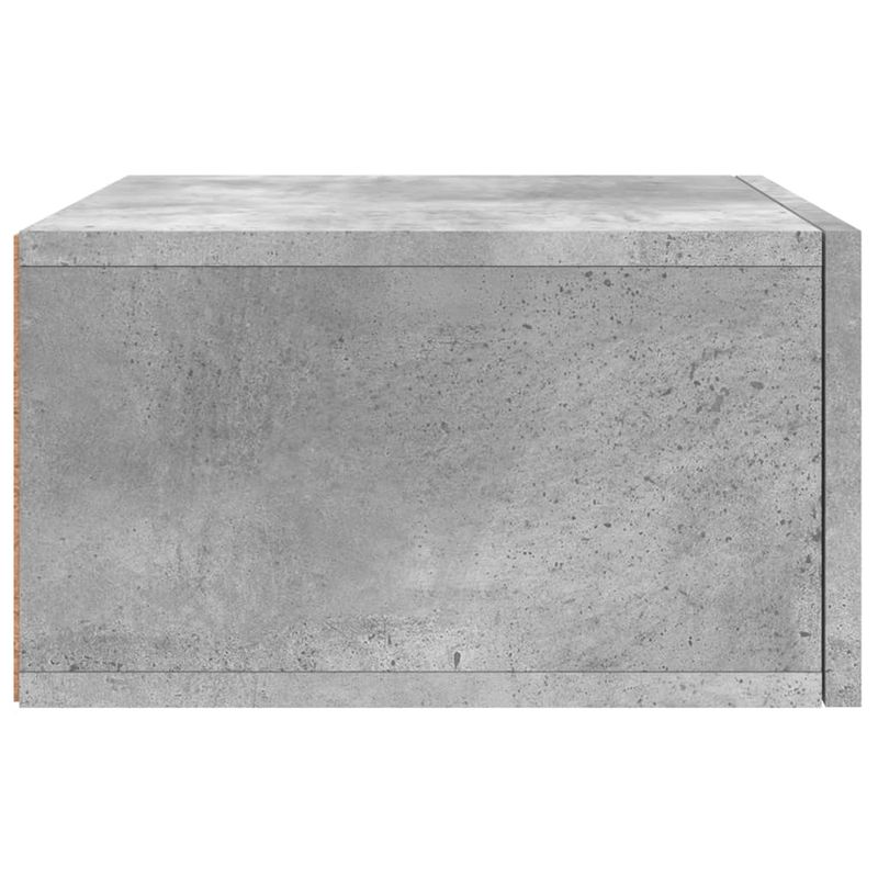 Casa si Gradina - Mobilier - Comode si corpuri - Noptiere - Noptiere montate pe perete 2 buc. gri beton 35x35x20 cm - Infinity.ro