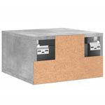 Casa si Gradina - Mobilier - Comode si corpuri - Noptiere - Noptiere montate pe perete 2 buc. gri beton 35x35x20 cm - Infinity.ro