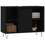 Casa si Gradina - Mobilier - Mobilier baie - Comode baie - Comoda pentru baie, negru, 80x33x60 cm, lemn compozit - Infinity.ro