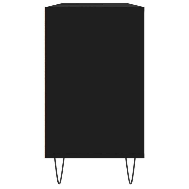 Casa si Gradina - Mobilier - Mobilier baie - Comode baie - Comoda pentru baie, negru, 80x33x60 cm, lemn compozit - Infinity.ro