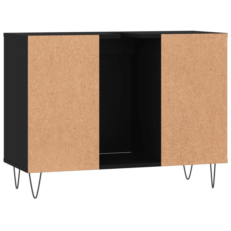 Casa si Gradina - Mobilier - Mobilier baie - Comode baie - Comoda pentru baie, negru, 80x33x60 cm, lemn compozit - Infinity.ro