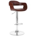 Casa si Gradina - Mobilier - Scaune si fotolii - Scaune - Scaun de bar, maro, piele ecologica - Infinity.ro