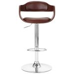 Casa si Gradina - Mobilier - Scaune si fotolii - Scaune - Scaun de bar, maro, piele ecologica - Infinity.ro