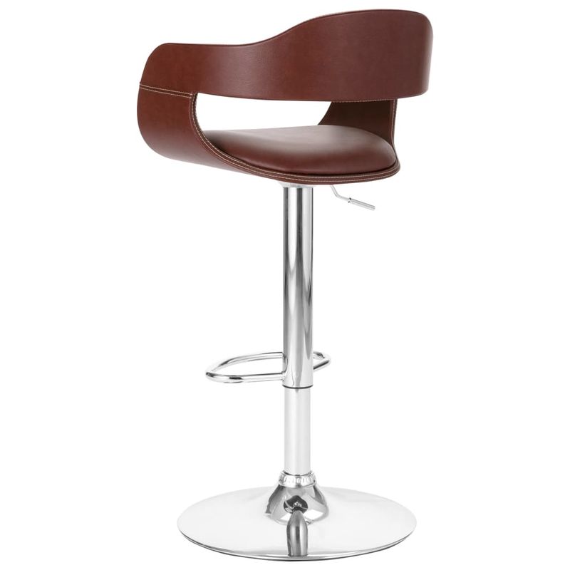 Casa si Gradina - Mobilier - Scaune si fotolii - Scaune - Scaun de bar, maro, piele ecologica - Infinity.ro