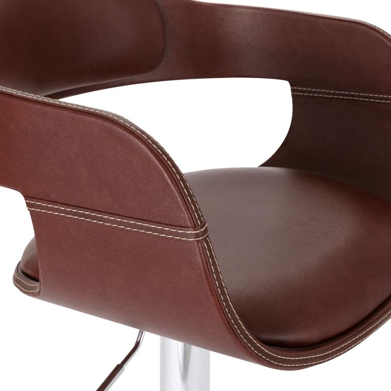 Casa si Gradina - Mobilier - Scaune si fotolii - Scaune - Scaun de bar, maro, piele ecologica - Infinity.ro