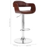 Casa si Gradina - Mobilier - Scaune si fotolii - Scaune - Scaun de bar, maro, piele ecologica - Infinity.ro