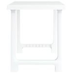 Casa si Gradina - Gradina si terasa - Mobilier exterior - Mese gradina - Masa pentru camping, alb, 79x56x64 cm, PP aspect lemn - Infinity.ro