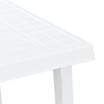 Casa si Gradina - Gradina si terasa - Mobilier exterior - Mese gradina - Masa pentru camping, alb, 79x56x64 cm, PP aspect lemn - Infinity.ro